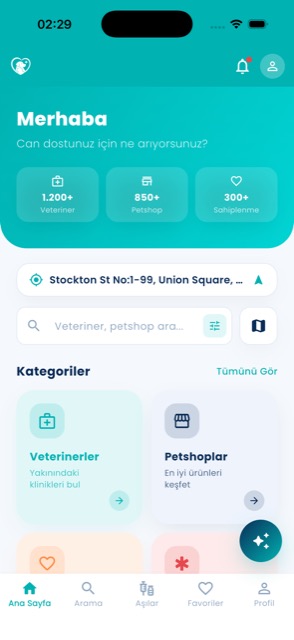 VetVePet ana ekran görüntüsü